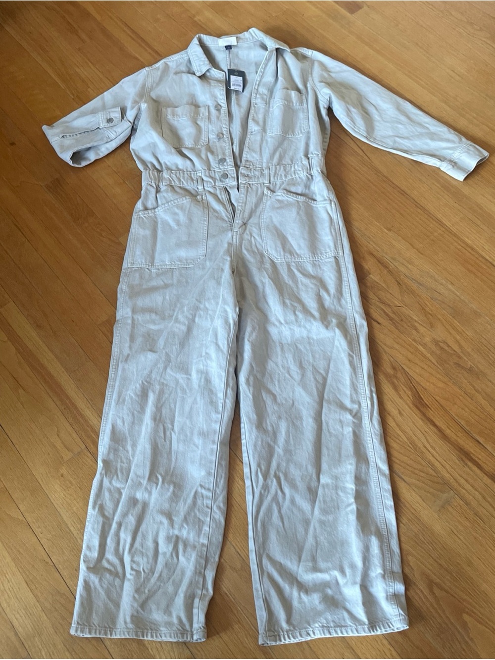 Target Neutral Beige Utility Jumpsuit size 14
